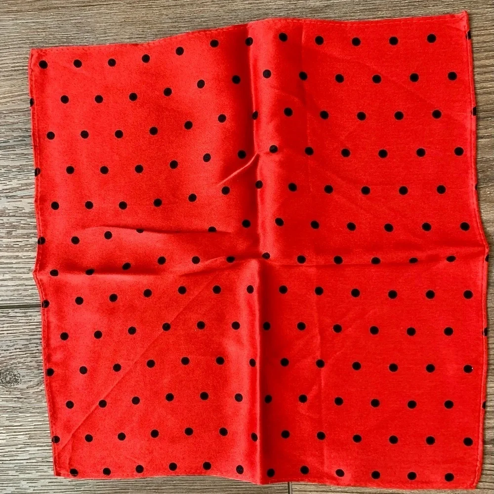 pocket square silk scarfs Of 6